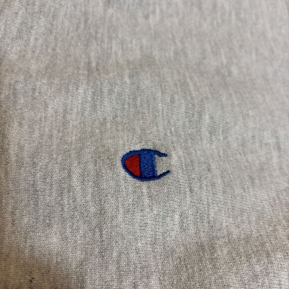 Vintage 90s Champion Reverse Weave XL Snap Front Cardigan Jacket Grey - Picture 2 of 10